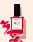 MANUCURIST Green™ Nagellack - Pomme d‘Amour Jelly - Halbtransparenter, himbeerrosa Nagellack