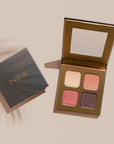 INIKA ORGANIC Eyeshadow Quad „Flowers“- Lidschattenpalette mit 4 Farben