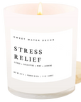 Duftkerze Stress Relief - Sojawachskerze mit Zitrone, Eukalyptus, Minze und Hölzern