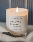 Duftkerze Coastal Lemon - Sojawachskerze mit Zitrone, Bergamotte, Jasmin, Meersalz & Sandelholz
