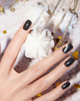 MANUCURIST Green™ Nagellack - Sparks - Glitzerndes Tiefschwarz