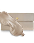 Silk Eye Mask French Beige
