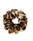 Silk Scrunchie Leopard M - Scrunchie aus reiner Maulbeerseide