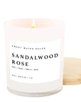 Duftkerze Sandalwood Rose - Sojawachskerze mit Rose, Vanille, Zeder & Musk