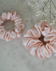 Silk Scrunchie Blush Pink M
