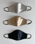 Silk Face Mask Midnight Black
