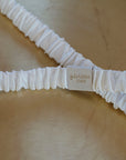 Silk Headband Powder White