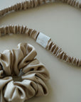 Silk Headband French Beige