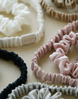 Silk Headband Powder White