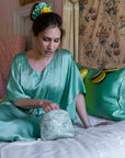 Pure Mulberry Silk Scrunchie - Jade