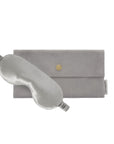 Silk Eye Mask Silver Grey