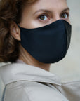 Silk Face Mask Midnight Black