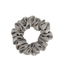 Silk Scrunchie Silver Grey S