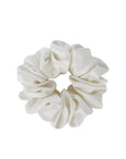 Silk Scrunchie Powder White M