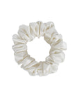 Silk Scrunchie Powder White S