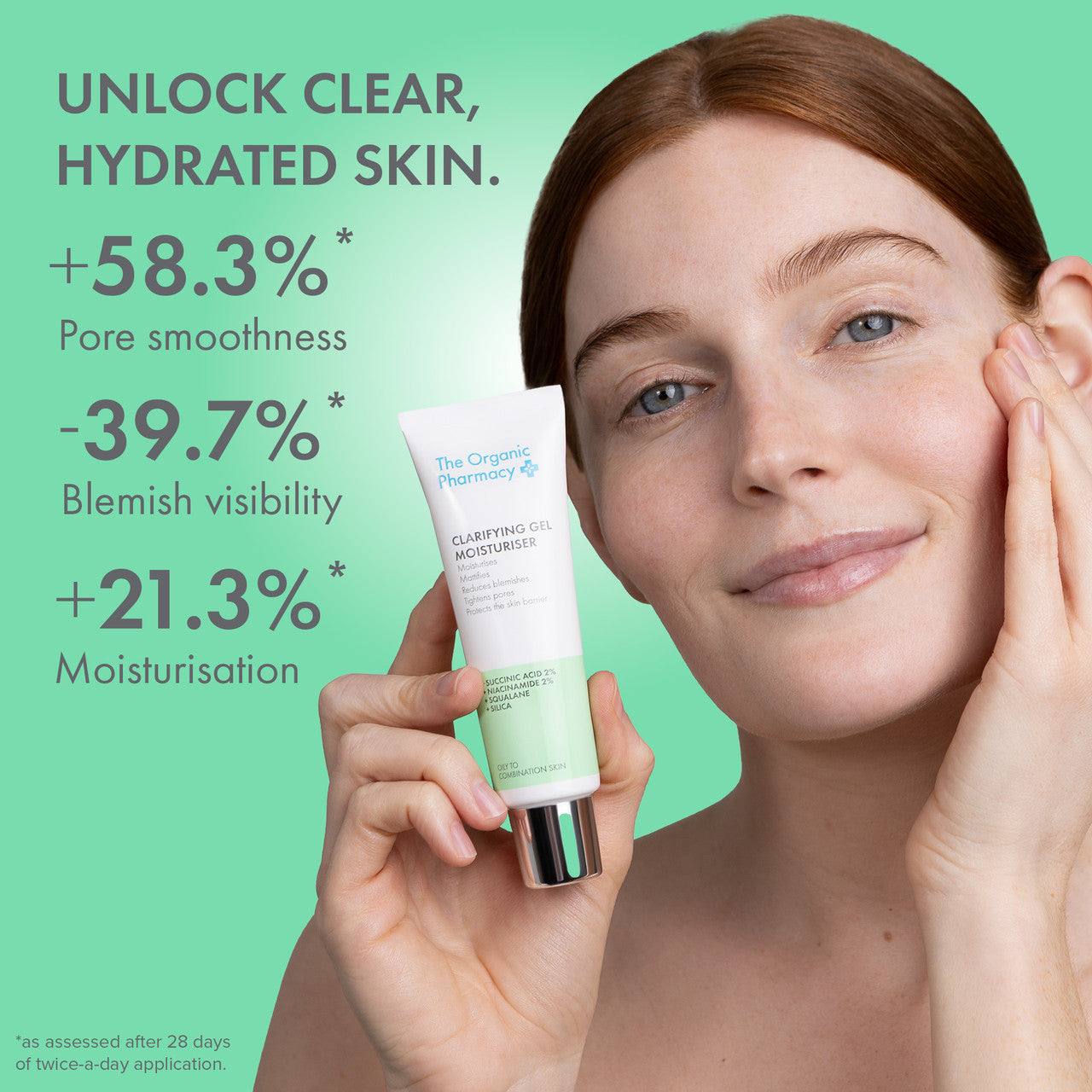 The Organic Pharmacy Clarifying Gel Moisturizer - Klärende Feuchtigkeitspflege für Mischhaut &amp; ölige Haut