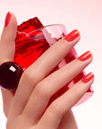 MANUCURIST Green™ Nagellack - Twizzle - Halbtransparenter roter Nagellack mit orangenem Unterton