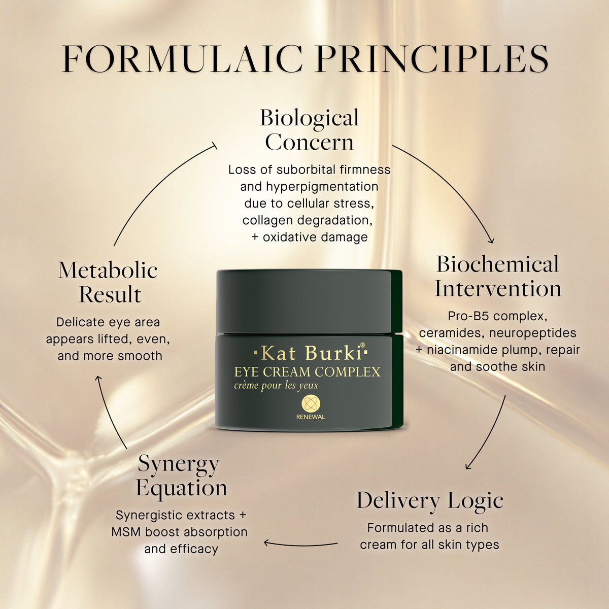 KAT BURKI Eye Cream Complex – Anti-Aging Augencreme mit B-Vitaminen und Neuropeptiden