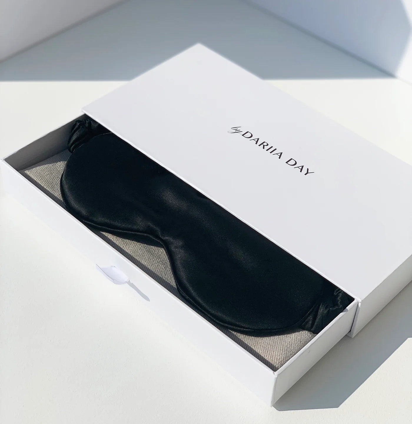 Silk Eye Mask Midnight Black