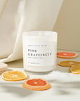 Duftkerze Pink Grapefruit - Sojawachskerze mit Grapefruit, Orange & Zeder