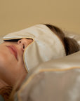 ﻿Holistic Silk - Classic Silk Lavender Eye Mask - Anti-Aging Schlafmaske - Silver