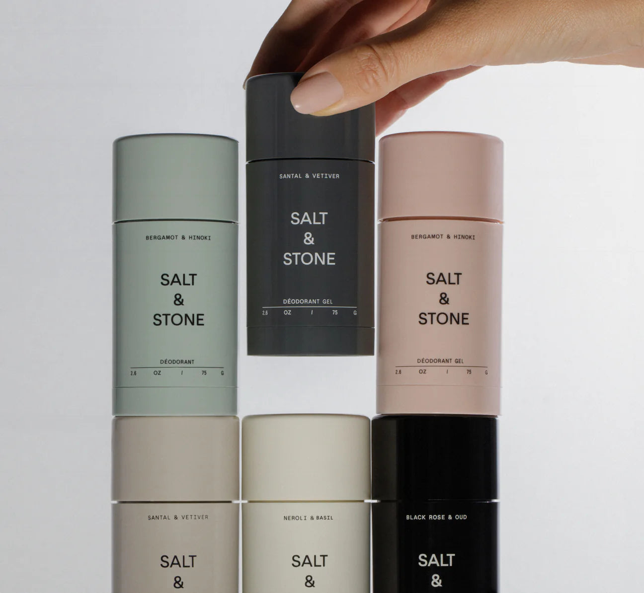 Salt &amp; Stone - Natural Deodorant Gel - Sensitive Skin - Santal &amp; Vetiver