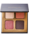 INIKA ORGANIC Eyeshadow Quad „Flowers“- Lidschattenpalette mit 4 Farben