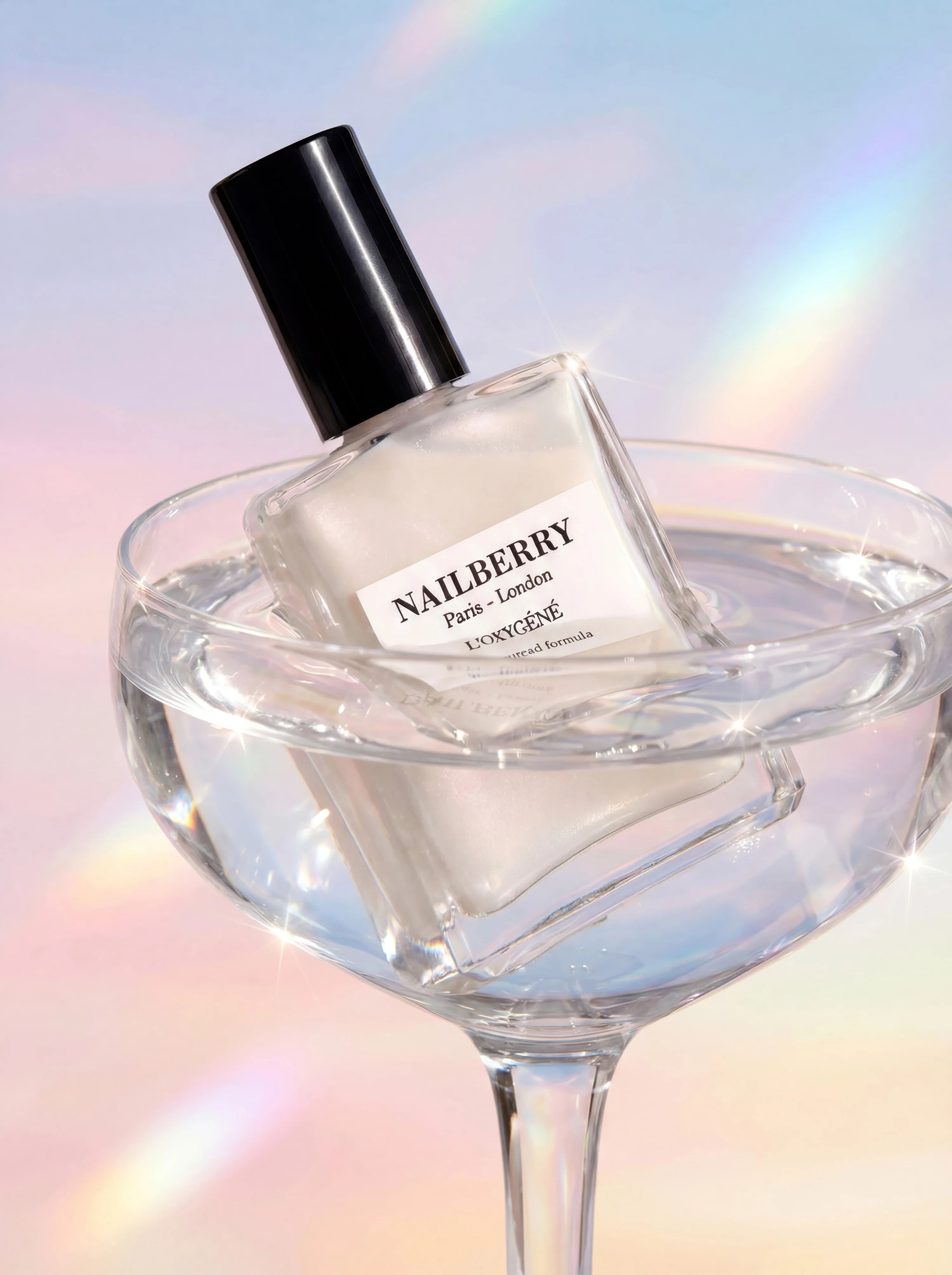 NAILBERRY Nagellack Inner Glow - Perlweiß mit einem halbtransparenten, brillanten Finish
