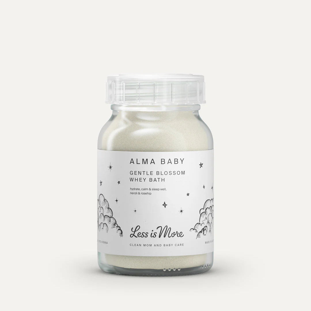 ALMA BABY Gentle Blossom Whey Bath – Feuchtigkeitsspendendes Molkebad für Babys und Kinder