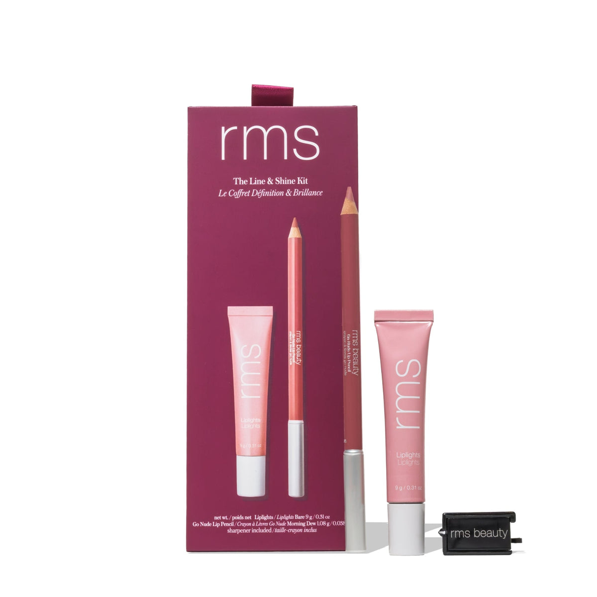 RMS Beauty The Line &amp; Shine Kit – Lip-Duo mit Lip Liner &amp; Lip Gloss – Limited Edition