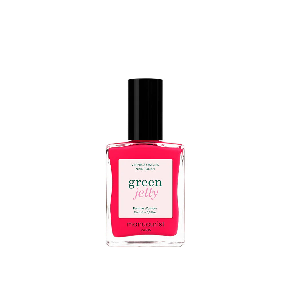 MANUCURIST Green™ Nagellack - Pomme d‘Amour Jelly -  Halbtransparenter, himbeerrosa Nagellack
