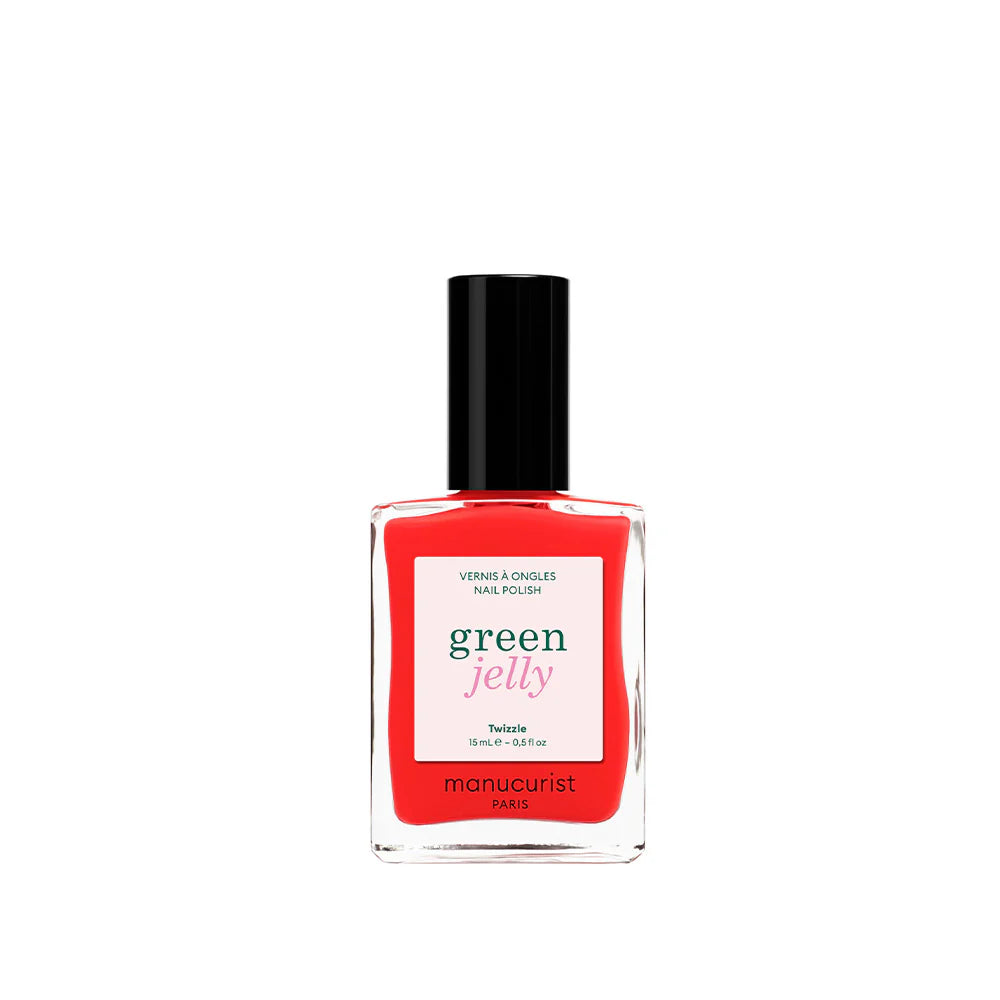 MANUCURIST Green™ Nagellack - Twizzle - Halbtransparenter roter Nagellack mit orangenem Unterton