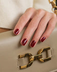 MANUCURIST Green™ Nagellack - Dark Pansy - Bordeaux-Rot