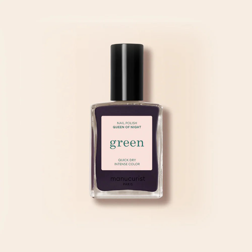 MANUCURIST Green™ Nagellack - Queen of Night - Tiefes Violett mit grauen Untertönen