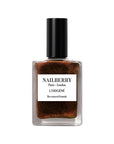 NAILBERRY Nagellack Bright Spark – Bronzebraun mit kupferfarbenem Glitzer