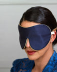 ﻿Holistic Silk - Classic Silk Lavender Eye Mask - Anti-Aging Schlafmaske - Navy