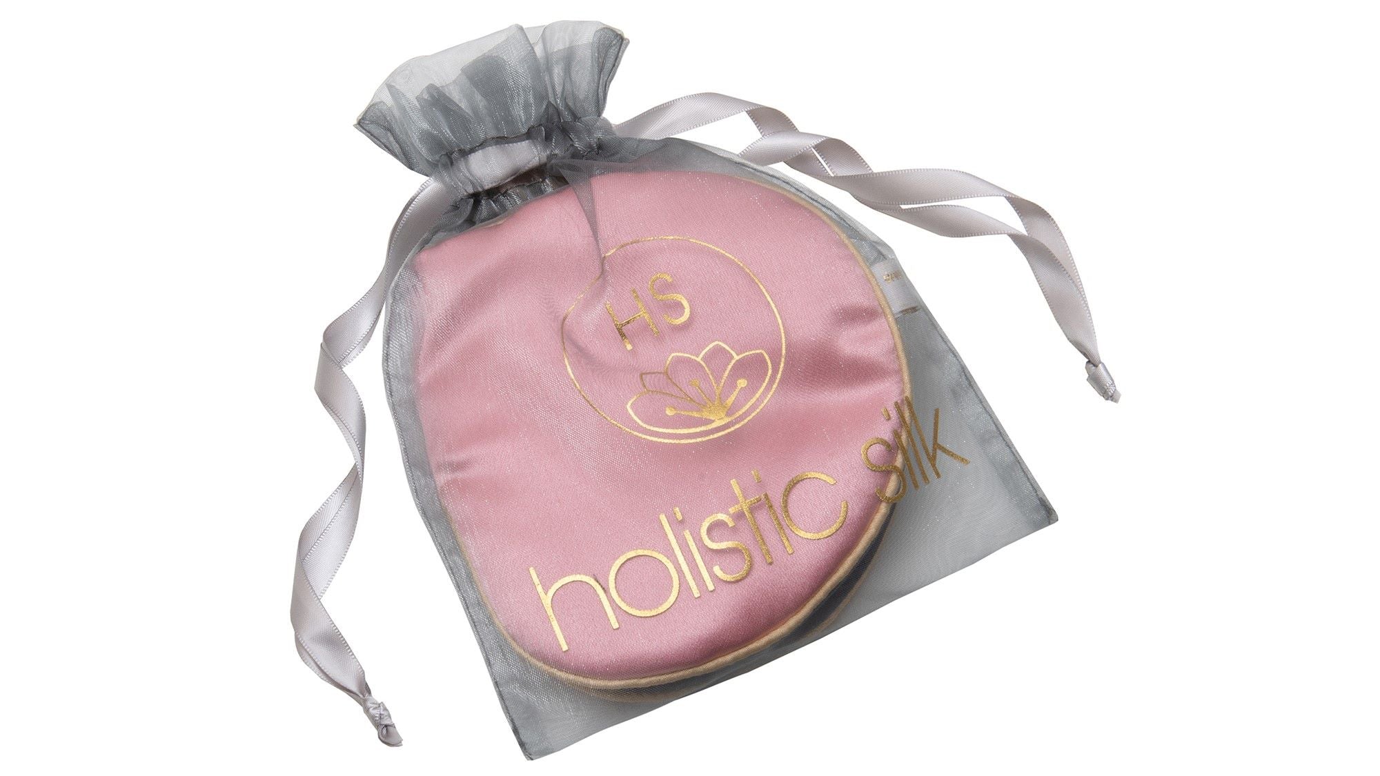 Holistic Silk - Deluxe Silk Lavender Eye Mask Rose - Extra große Anti-Aging Schlafmaske
