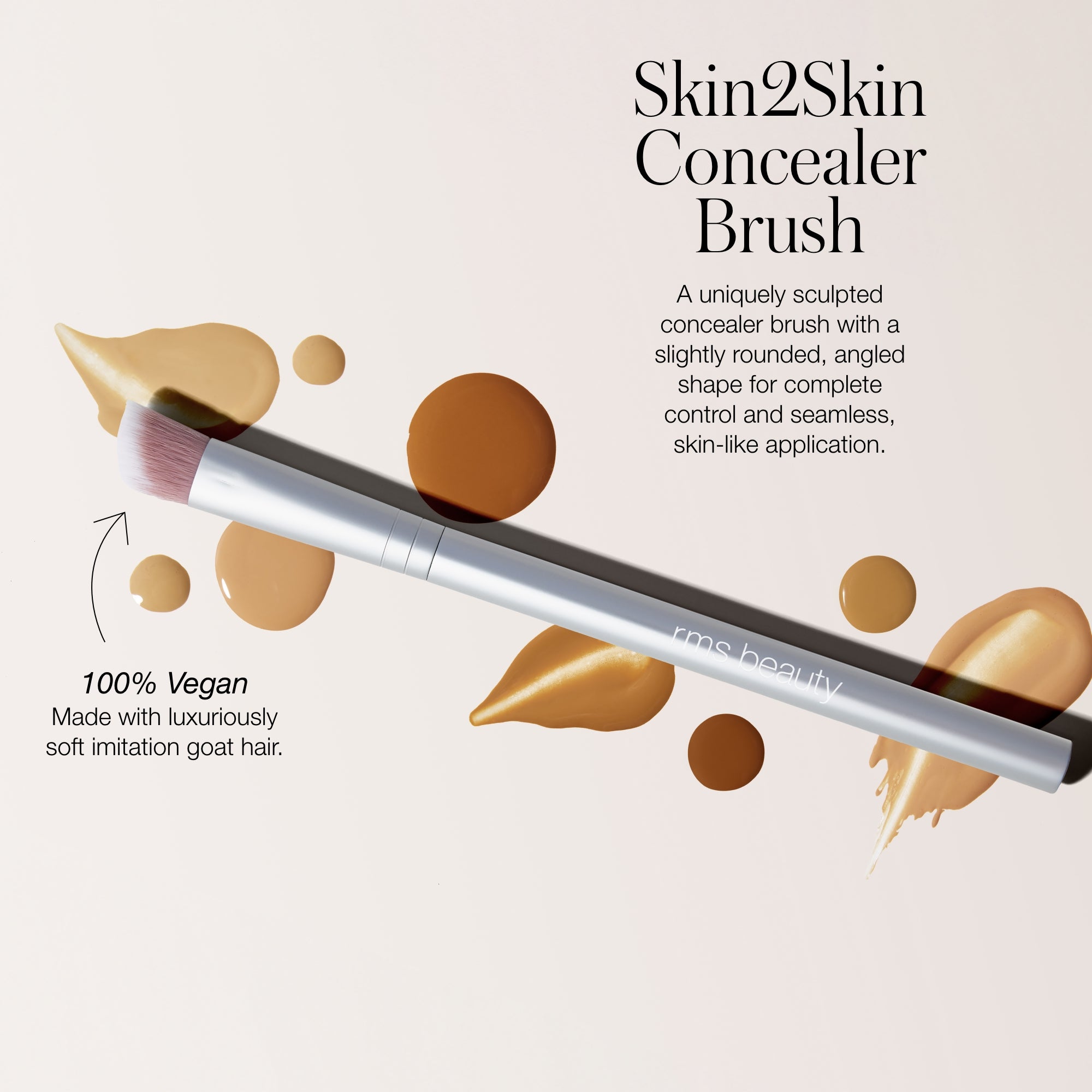 RMS Beauty Skin2Skin Concealer Brush - Pinsel für flüssige &amp; cremige Concealer