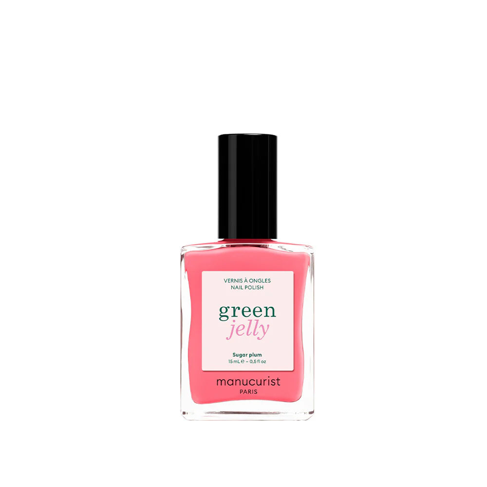 MANUCURIST Green™ Nagellack - Sugar Plum Jelly - Halbtransparentes Pink mit orangenem Unterton
