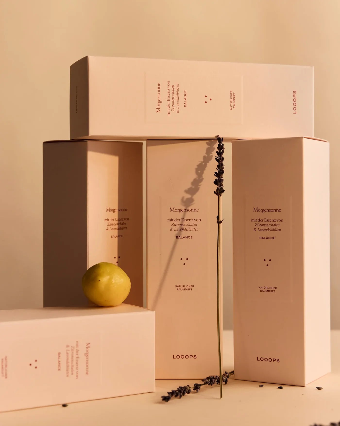 Looops Raumdiffuser Morgensonne - Balance &amp; Gelassenheit - Zitrone, Lavendel und Bergamotte