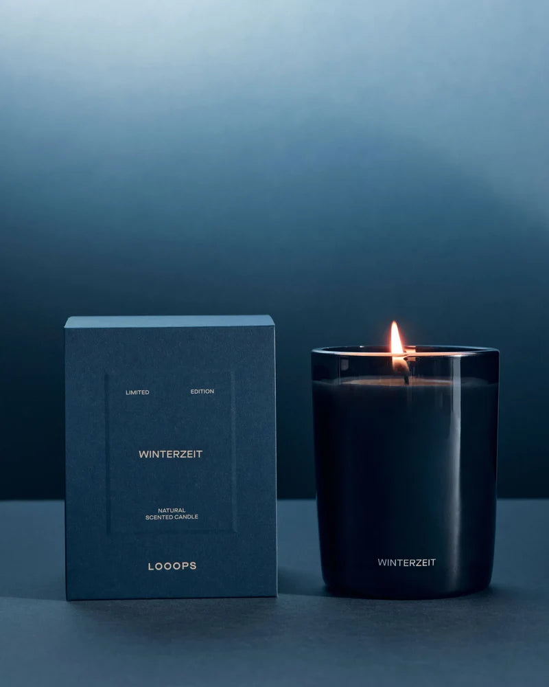 Duftkerze Winterzeit – Würziger Duft für Balance – mit Blutorange, Zimt und Gewürznelke – Limited Edition