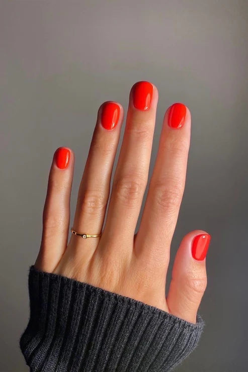 Karolin Van Loon Nagellack ROUGE SOLAIRE - Leuchtendes, warmes Rot