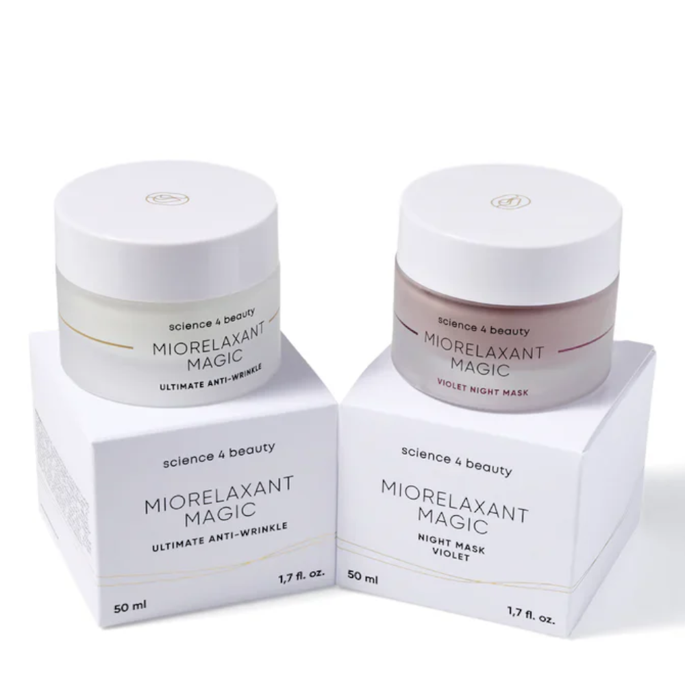 Miorelaxant Magic Pflegeset mit Violet Night Mask &amp; Ultimate Anti-Wrinkle Cream zum Vorteilspreis