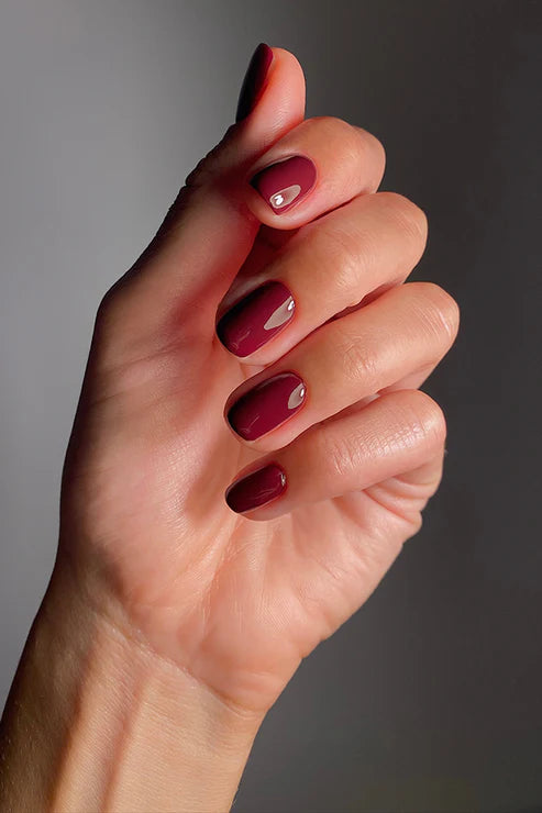 Karolin Van Loon Nagellack BORDEAUX VELOURS - Bordeauxrot
