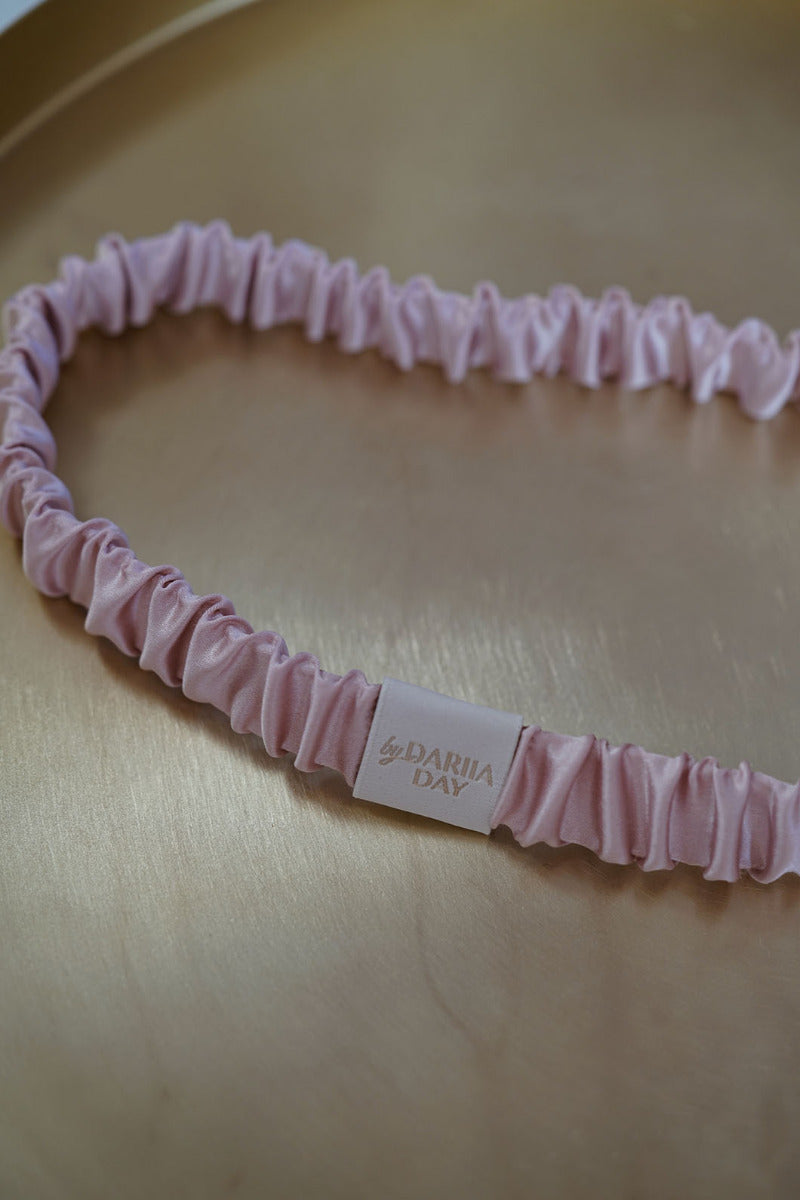 Silk Headband Blush Pink